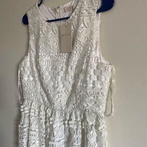 White lace dress